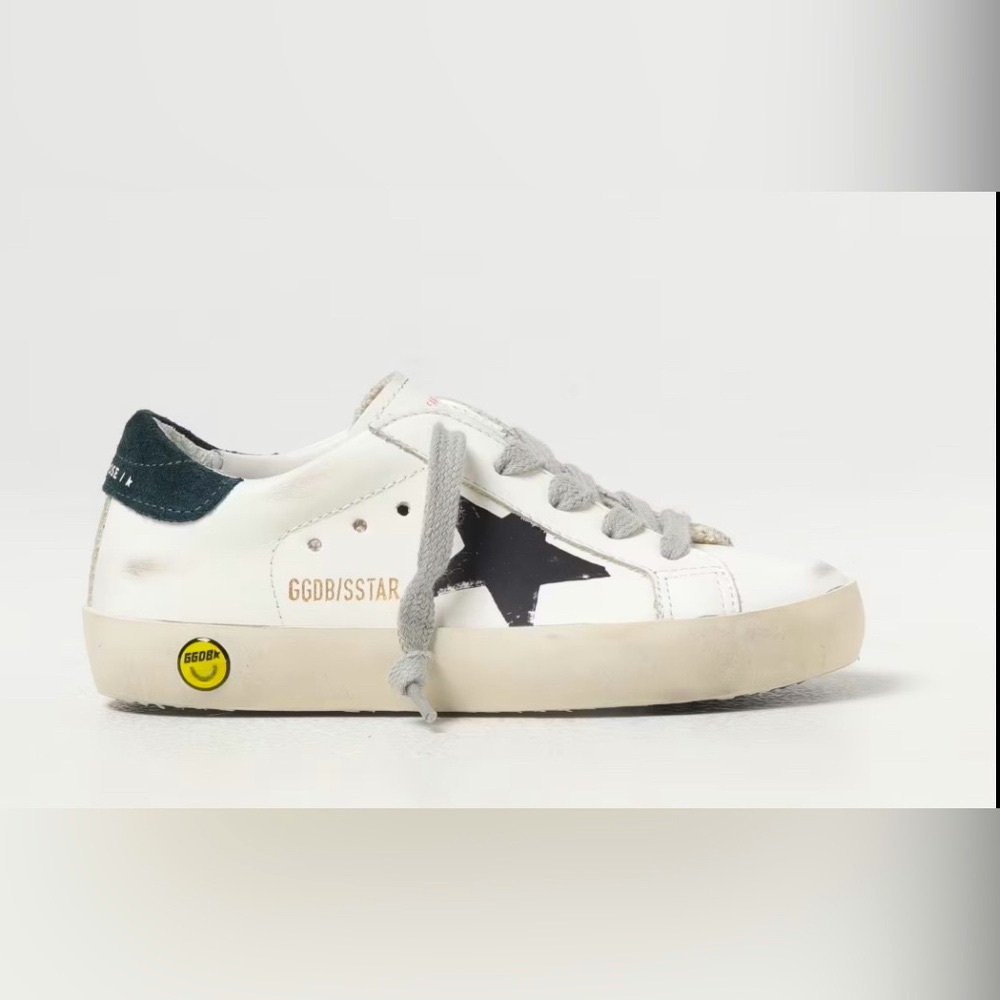 Golden Goose Authentic White/green/ black Star,kids Sneakers , size 34 original”